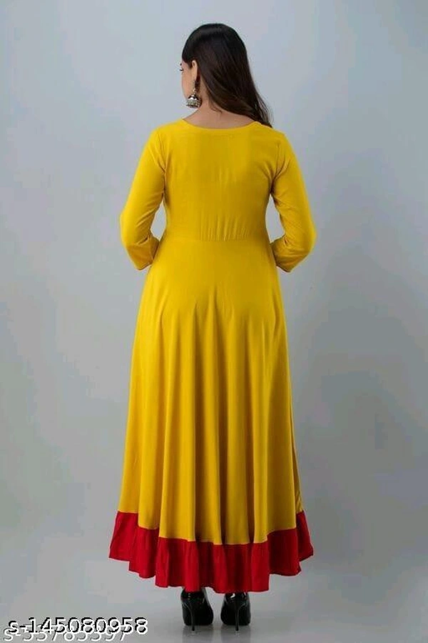 Anarkali Gown For Women  - L