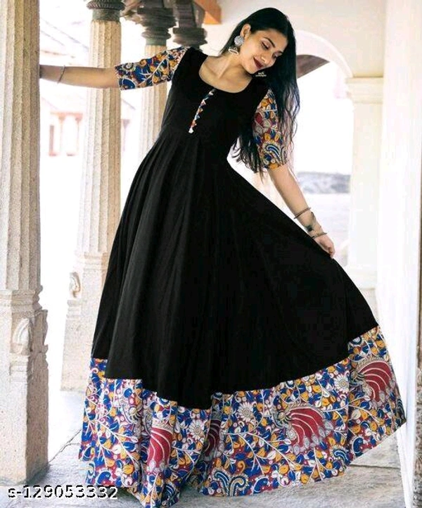 Ladies Gown With Embroidery Design  - M