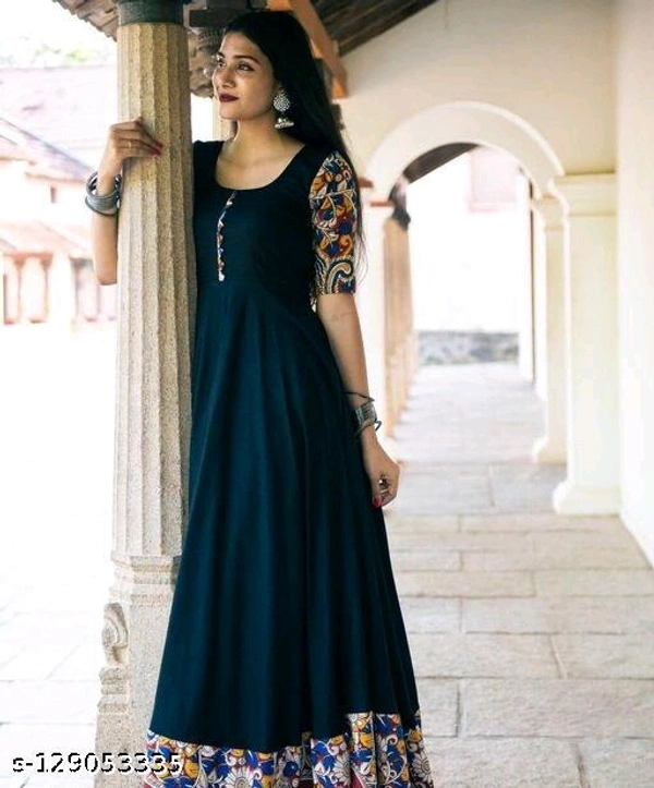 Ladies Gown With Embroidery Design  - M