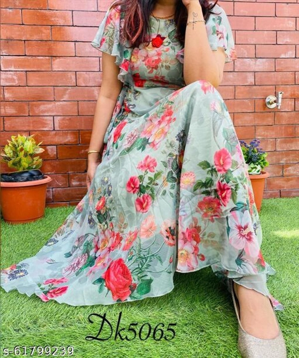 Ruchi Green Gown With New Design  - XL