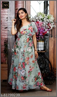 Ruchi Green Gown With New Design  - XXL