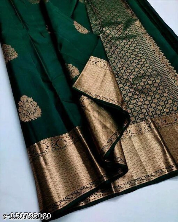 Siddhi Weaves Faishon Zari Woven Banarasi Silk Saree  - Free Size
