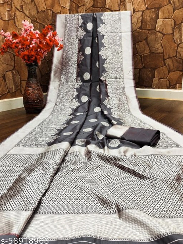 Siddhi Weaves Faishon Zari Woven Banarasi Silk Saree  - Free Size