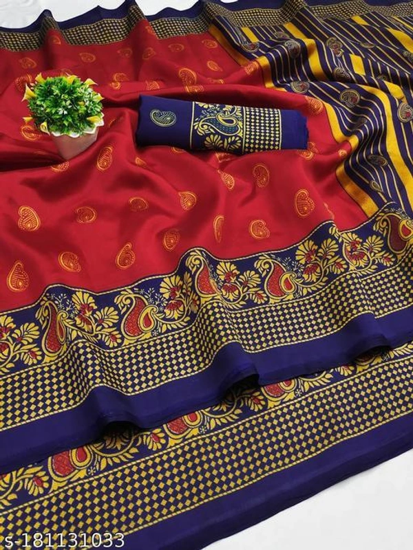 Siddhi Weaves Faishon Zari Woven Banarasi Silk Saree  - Free Size