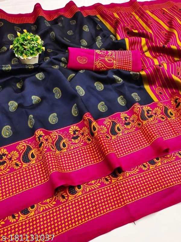 Siddhi Weaves Faishon Zari Woven Banarasi Silk Saree  - Free Size