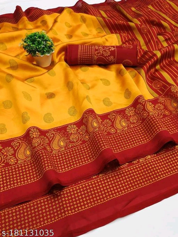 Siddhi Weaves Faishon Zari Woven Banarasi Silk Saree  - Free Size