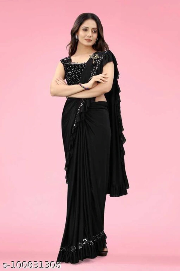 Siddhi Weaves Faishon Zari Woven Banarasi Silk Saree  - Free Size