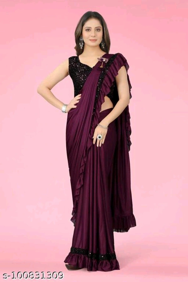 Siddhi Weaves Faishon Zari Woven Banarasi Silk Saree  - Free Size