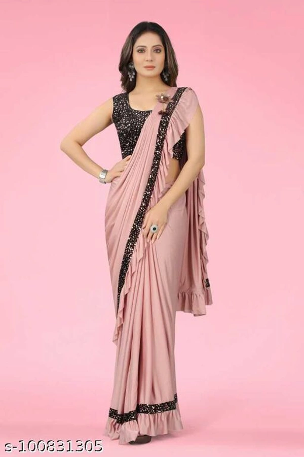 Siddhi Weaves Faishon Zari Woven Banarasi Silk Saree  - Free Size