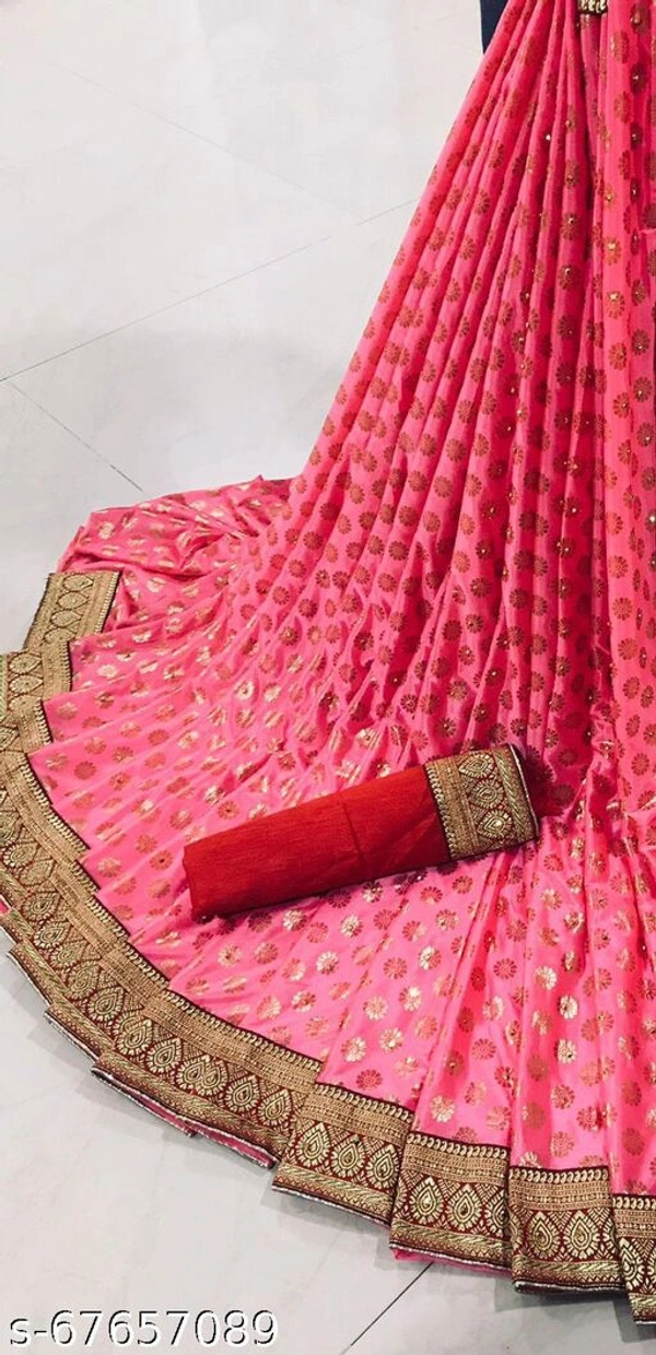 Siddhi Weaves Faishon Zari Woven Banarasi Silk Saree  - Free Size