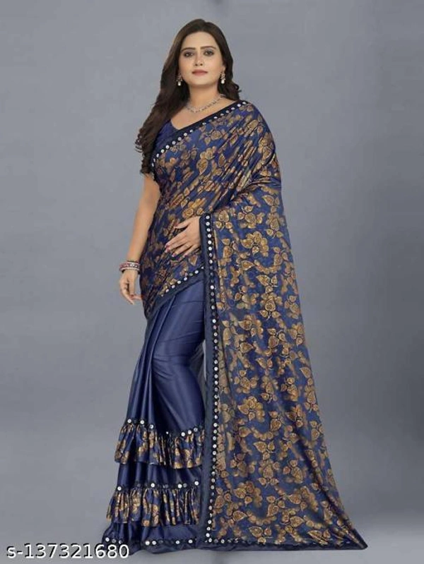Siddhi Weaves Faishon Zari Woven Banarasi Silk Saree  - Free Size