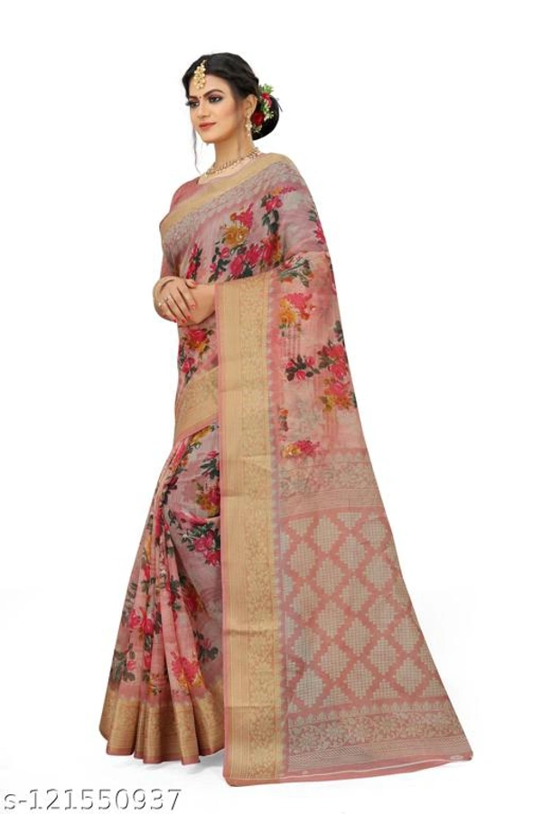 Siddhi Weaves Faishon Zari Woven Banarasi Silk Saree  - Free Size
