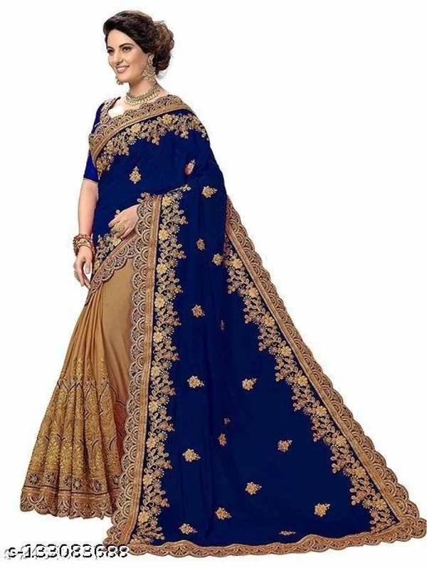 Siddhi Weaves Faishon Zari Woven Banarasi Silk Saree  - Free Size