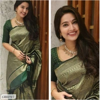 Siddhi Weaves Faishon Zari Woven Banarasi Silk Saree  - Free Size