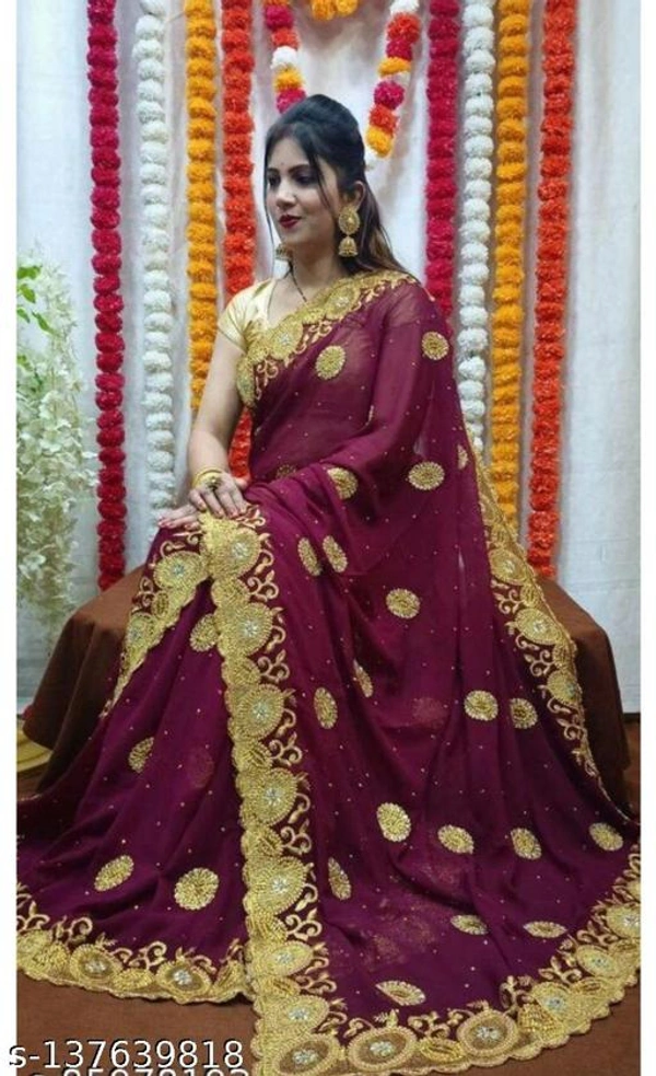 Siddhi Weaves Faishon Zari Woven Banarasi Silk Saree  - Free Size