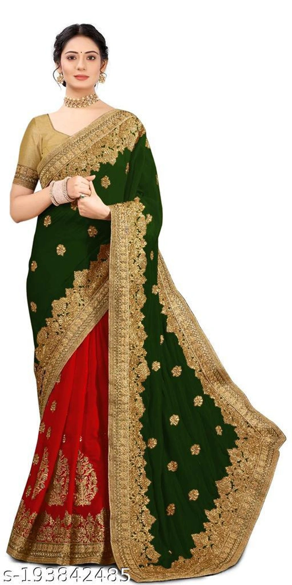 Siddhi Weaves Faishon Zari Woven Banarasi Silk Saree  - Free Size