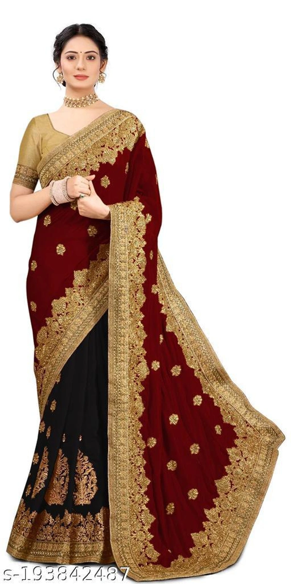 Siddhi Weaves Faishon Zari Woven Banarasi Silk Saree  - Free Size