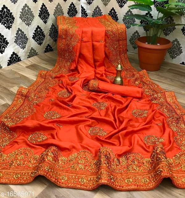 Siddhi Weaves Faishon Zari Woven Banarasi Silk Saree  - Free Size