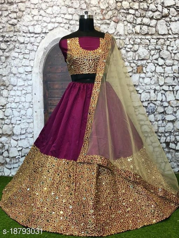 Mirar Work Lehenga Choli  - Free Size
