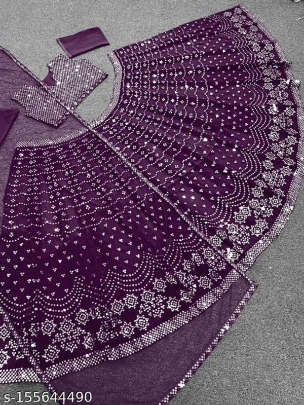 Women Beautiful Designer Lehenga For Wedding - Semi Stitched