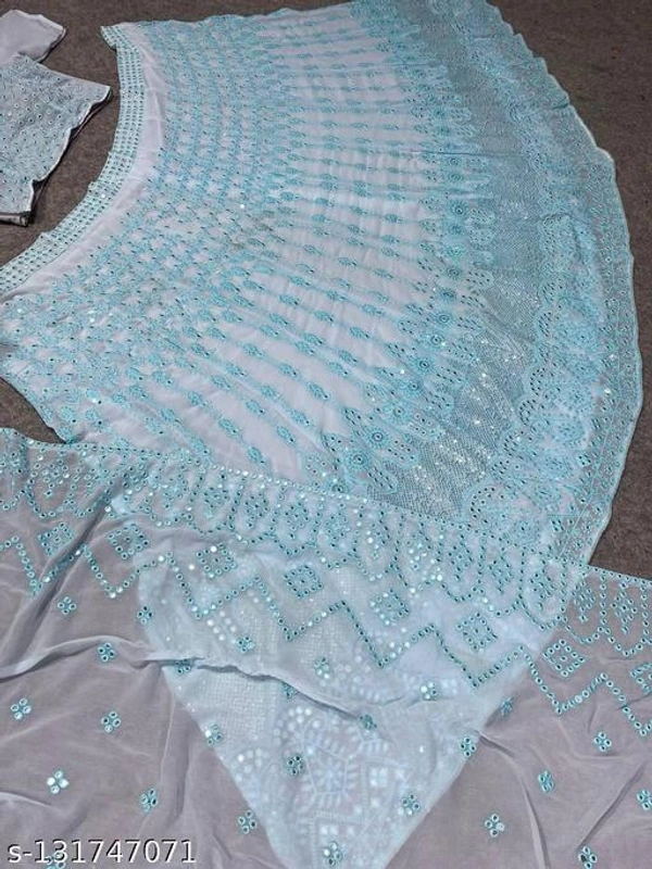 Women Beautiful Designer Lehenga For Wedding - Semi-Stritched