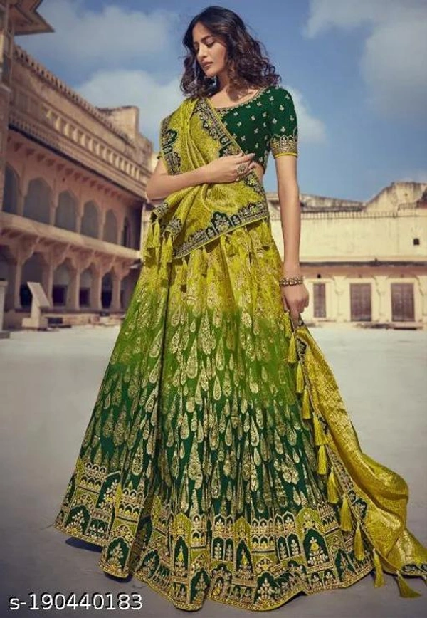Women Beautiful Designer Lehenga For Wedding - Semi Stitched
