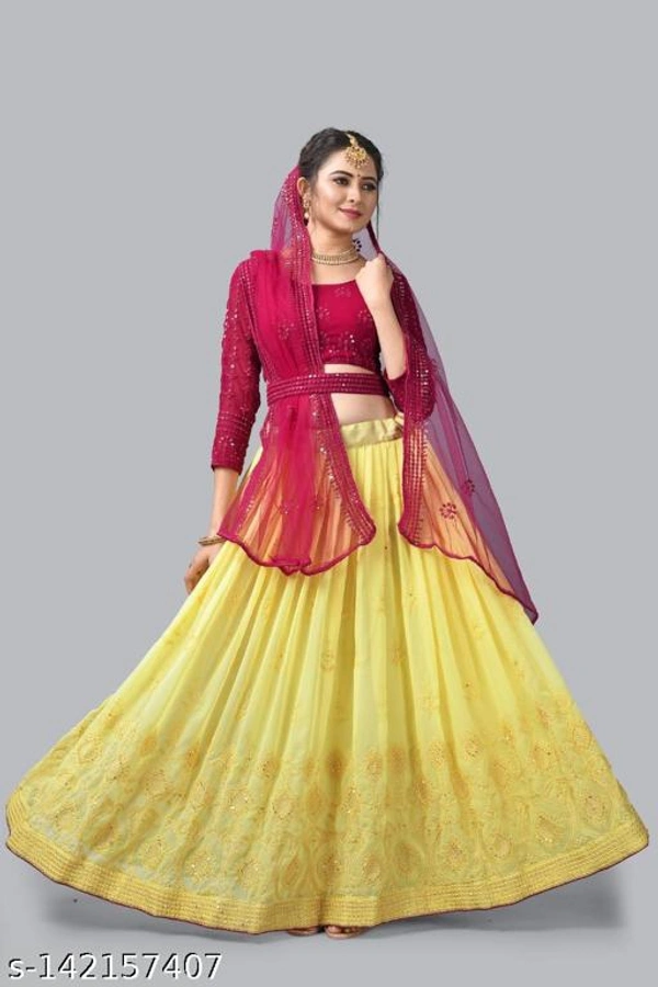 Women Beautiful Designer Lehenga For Wedding - Free Size