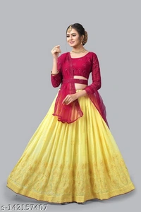 Women Beautiful Designer Lehenga For Wedding - Free Size