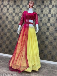 Women Beautiful Designer Lehenga For Wedding - Free Size