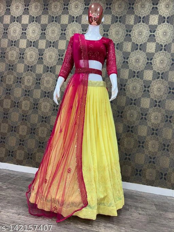 Women Beautiful Designer Lehenga For Wedding - Free Size