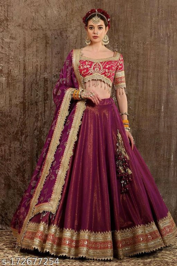 Women Beautiful Designer Lehenga For Wedding - Free Size