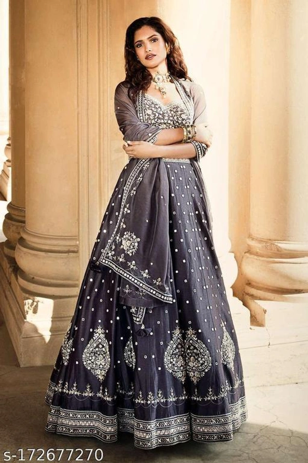 Women Beautiful Designer Lehenga For Wedding - Free Size