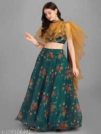 Women Beautiful Designer Lehenga For Wedding - Free Size