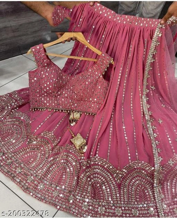 New Embroidery Lehenga - Free Size