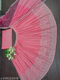 New Embroidery Lehenga - Free Size