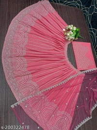 New Embroidery Lehenga - Free Size