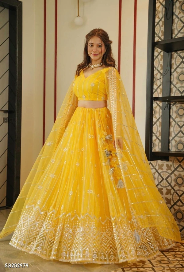 New Wedding Season Lehenga - Semi Stitched