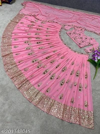 New Embroidery Lehenga - Semi Stitched