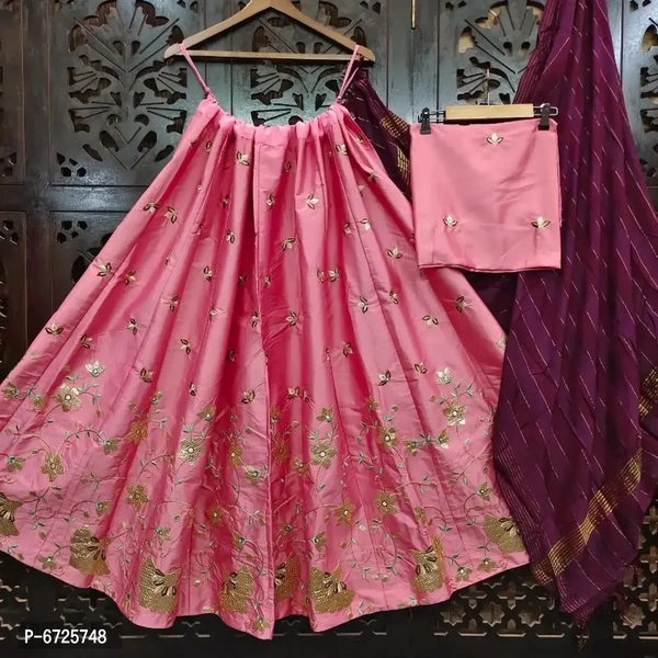 New Latest Colourful Brindal Lehengas  - Semi Stitched