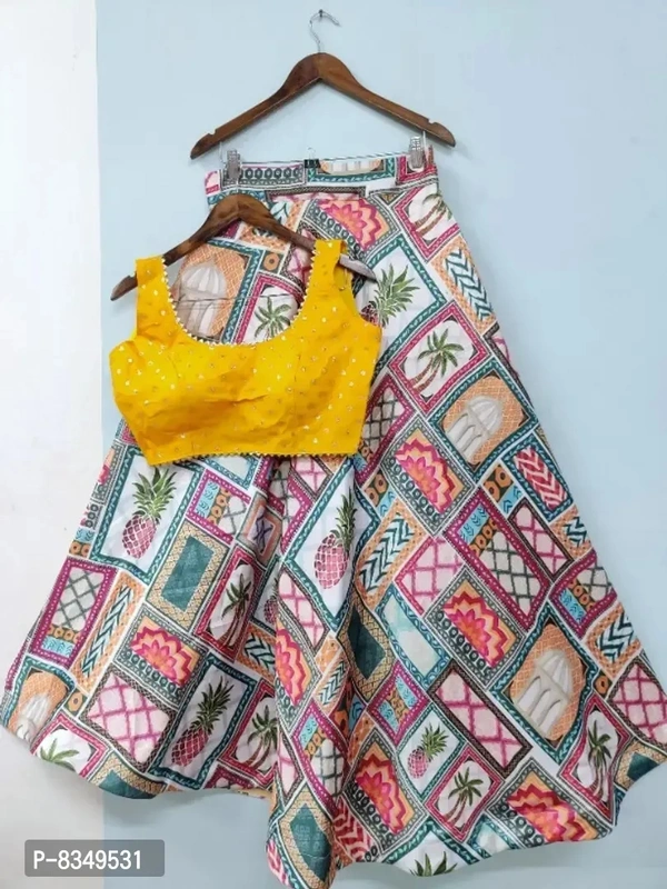 New Latest Colourful Brindal Lehengas  - Semi Stitched