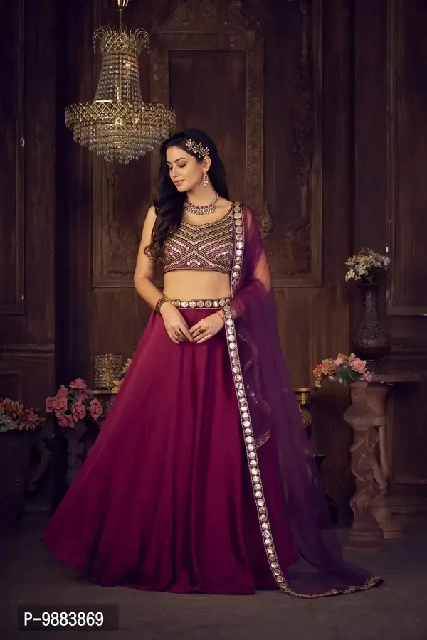 New Embroidery Lehenga - Semi Stitched