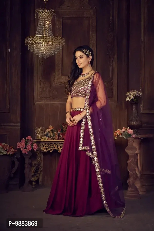 New Embroidery Lehenga - Semi Stitched
