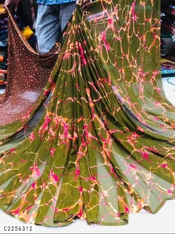 New Trendy Bridal Petite Saree  - Free Size