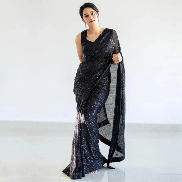 Rew Trendy Bridal Petite Saree  - Free Size