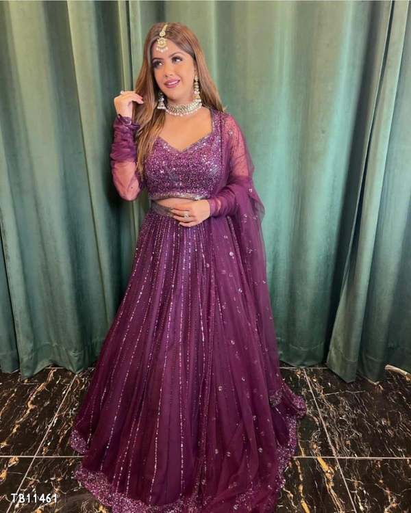 Designer New Trendy Fashionable Lehenga  - Free Size