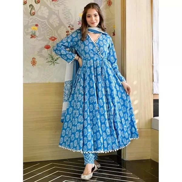New blue Shade Wedding Special Gown  - L