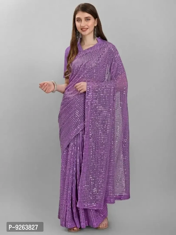 New sequence Light Saree  - Free Size
