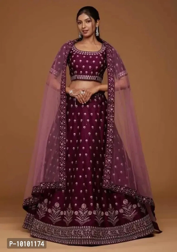 Trendy Women Embroidery Semi Stitched Women Lehenga Choli  - Semi Stitched