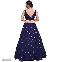 New Lehenga Choli Embroidery With Cloted Design - Semi Stitched