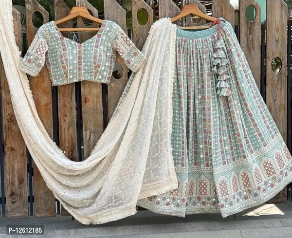 Trendy Women Embroidery Semi Stitched Women Lehenga Choli  - Semi Stitched